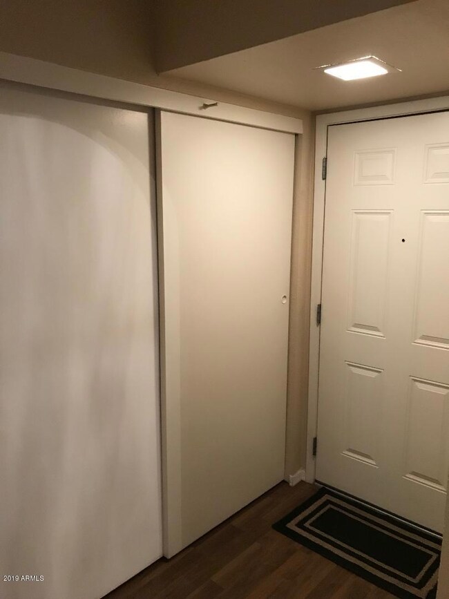 Closet at entry way