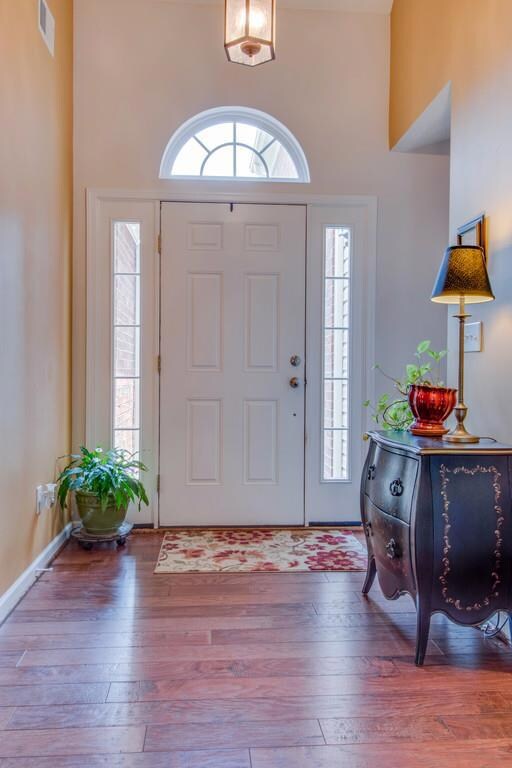 This lovely, open entry is perfect for greeting your guests.