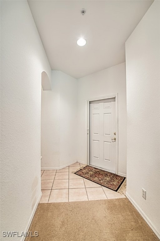 View of carpeted entryway