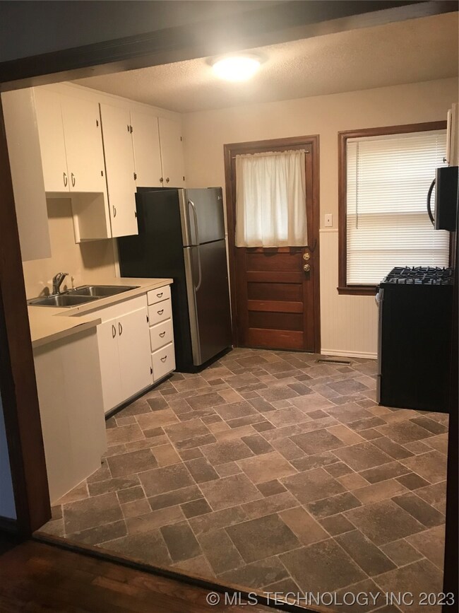 Kitchen with updated flooring