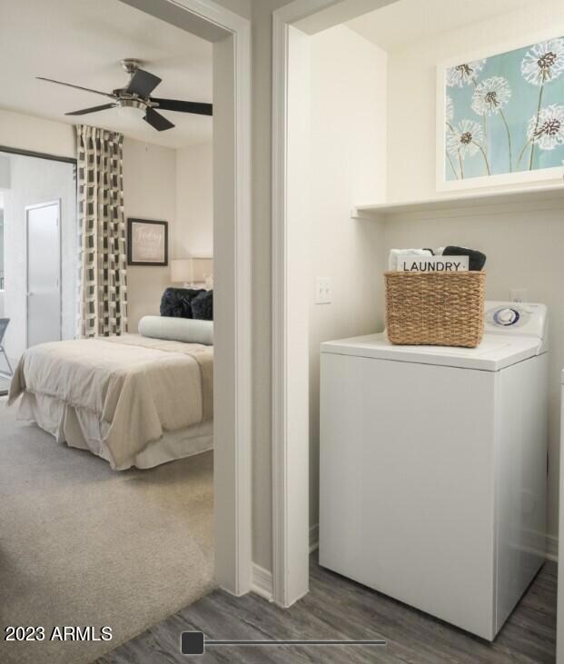 Laundry and Bedroom