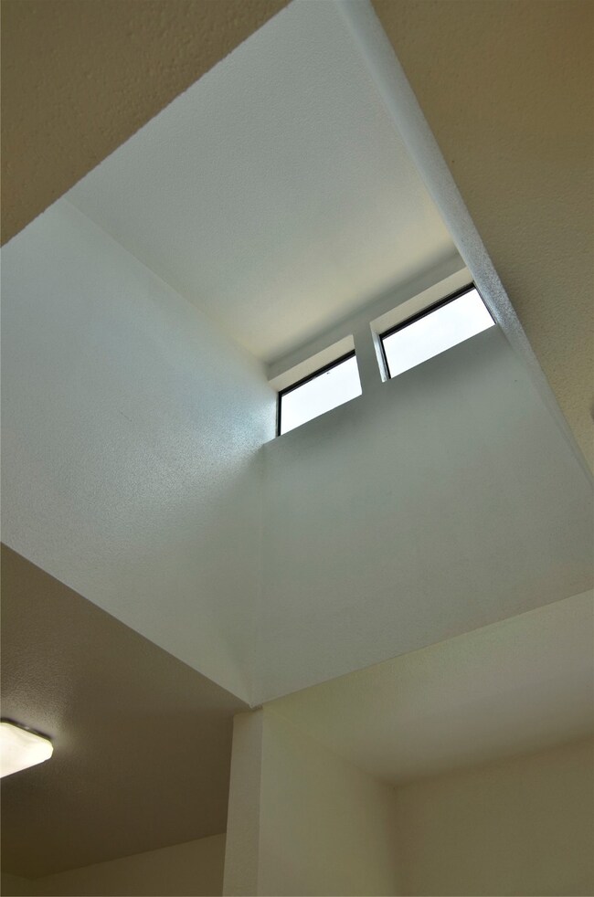 skylight brings in lovely natural light