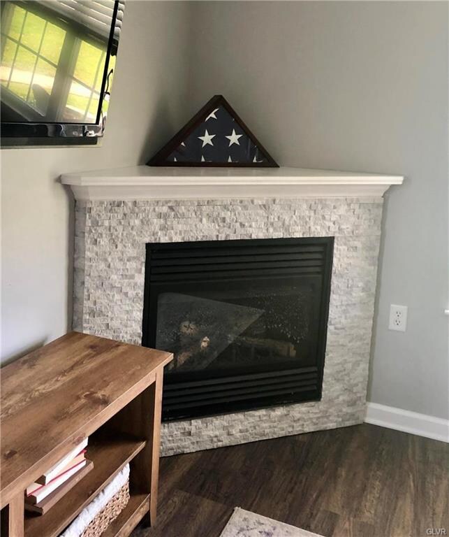 propane fireplace (currently not connected)