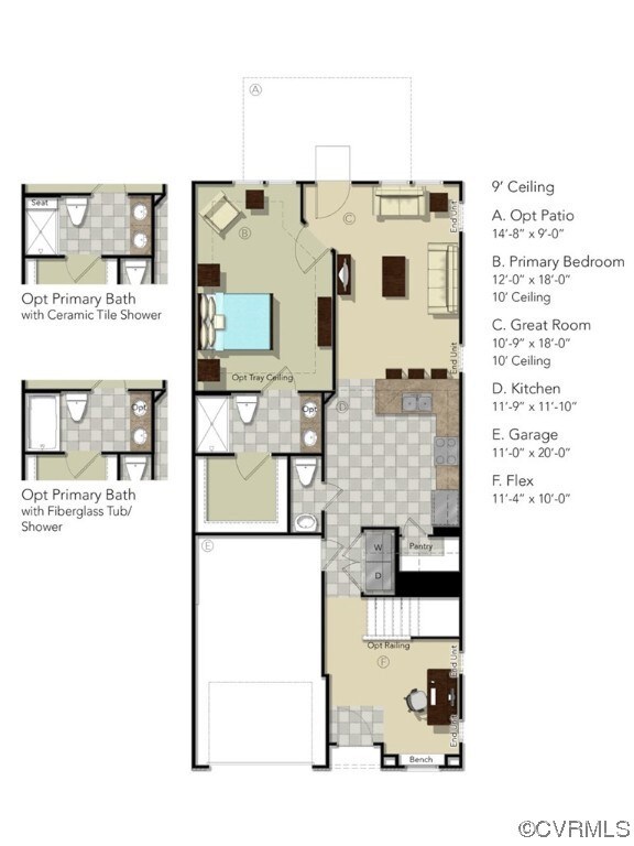 FIRST FLOOR - This home includes the double vanity