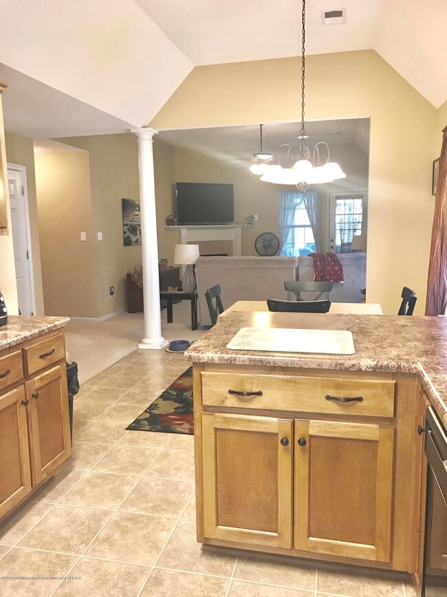 KITCHEN LOOKING INTO FAMILY ROOM