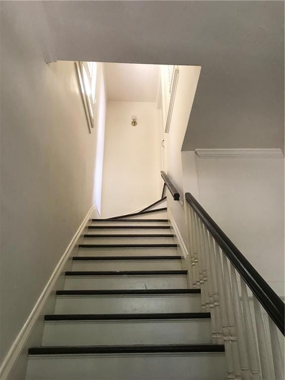 interior stairwell to third floor