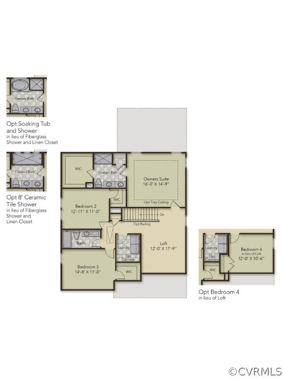 SECOND FLOOR - This home includes the 8' ceramic t