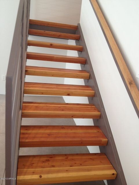 beautiful wood stairs