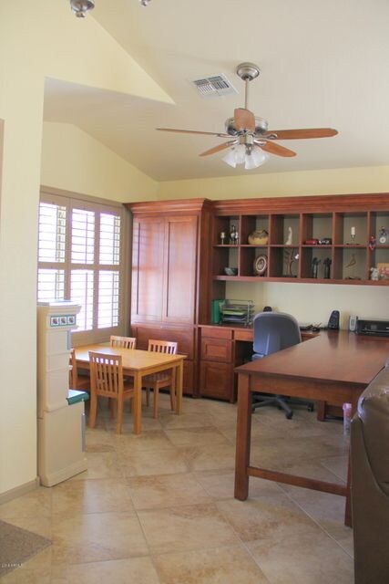 Office Area in Living Room