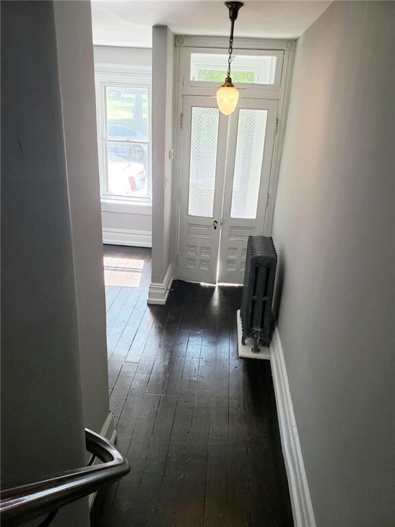 View of front French doors