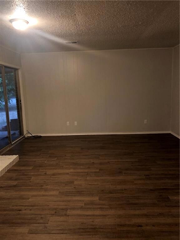 View of open concept den.