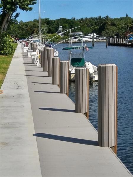 NEWLY RECONSTRUCTED DOCK AND SEAWALL 
