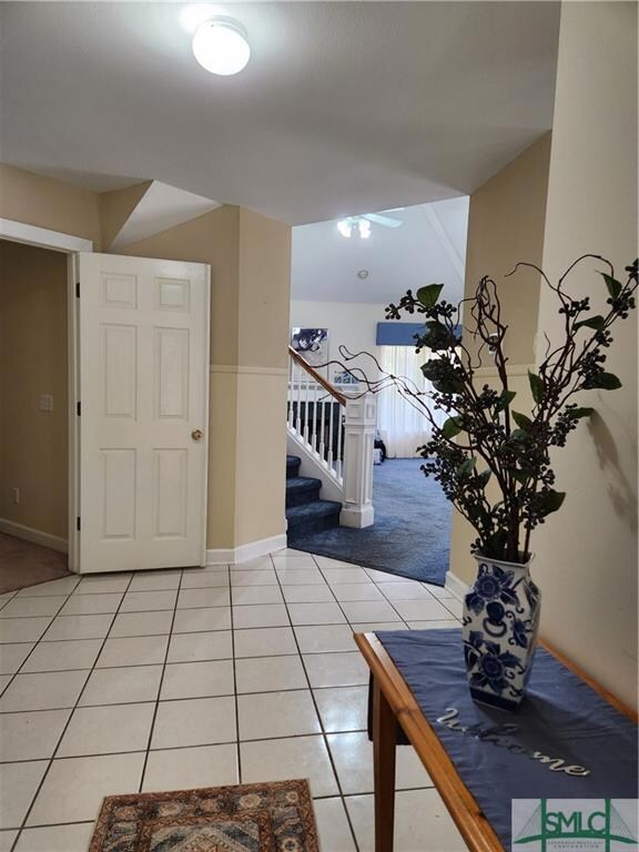 Foyer View to Great Room and Owner's Suite on Left