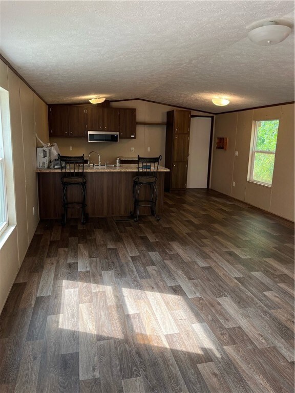 Living room and kitchen