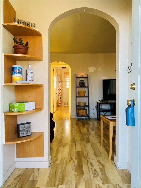 View of the entryway as you walk into the 738 Camp Hollow home.