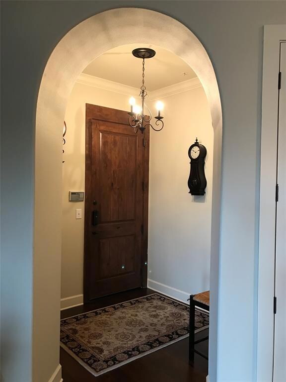 Separate entryway for coats, bags, etc. Coat close
