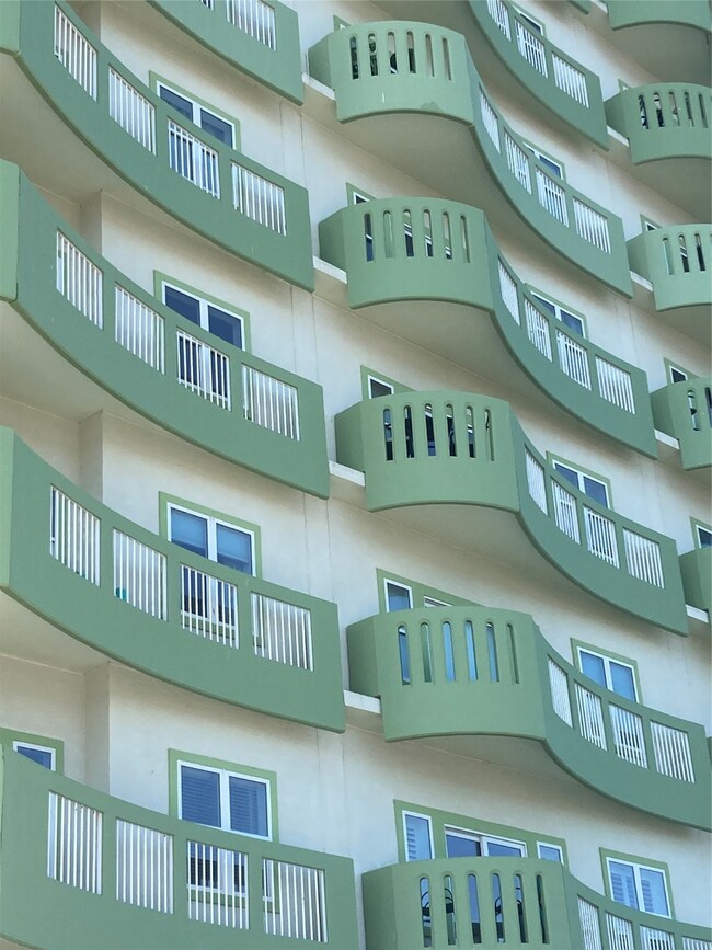 Large balconies off the sliding doors from the ope