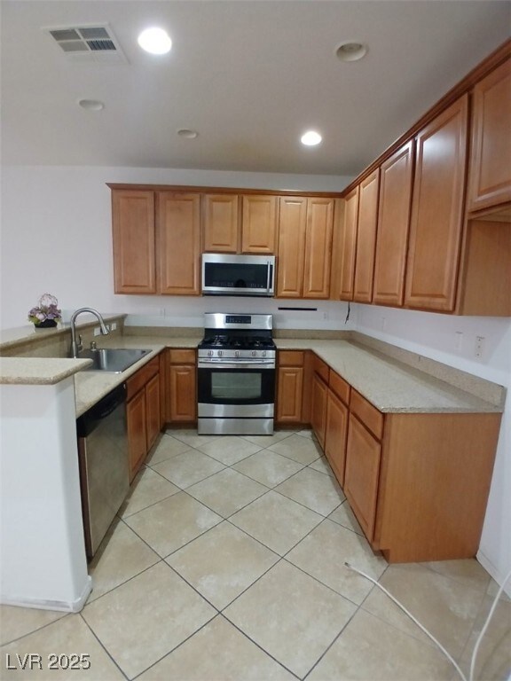 Kitchen featuring stainless steel appliances, rece