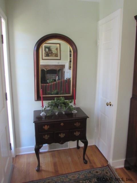 Entryway with coat closet