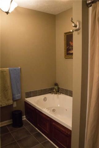 Master Bath with whirlpool spa and seperate shower