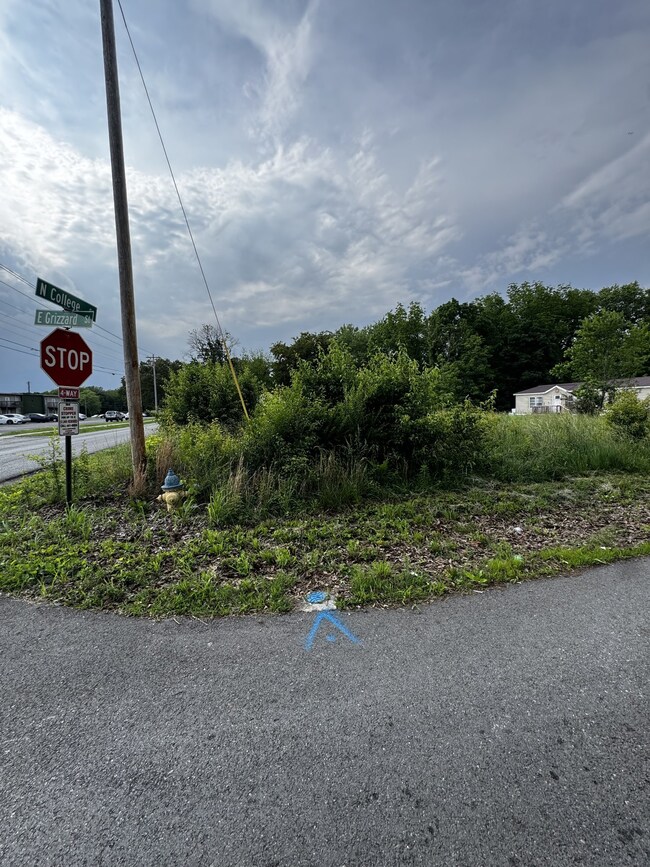 Water meter on Gizzard Street lot as well.