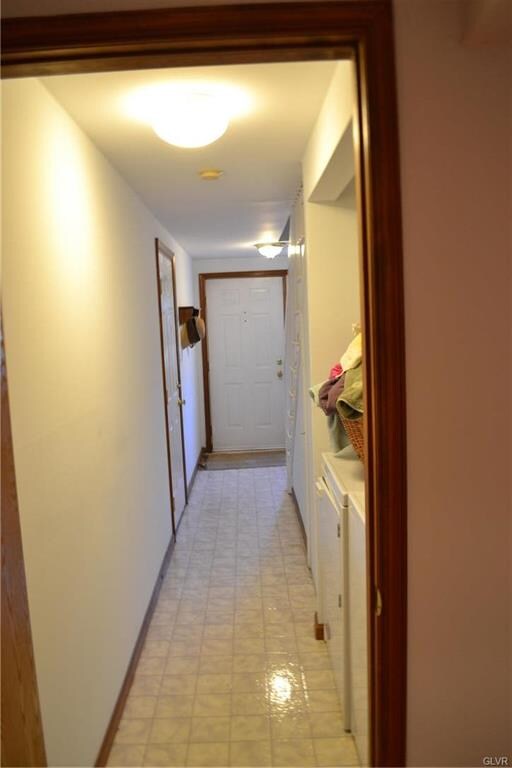 Lower level looking at front door.