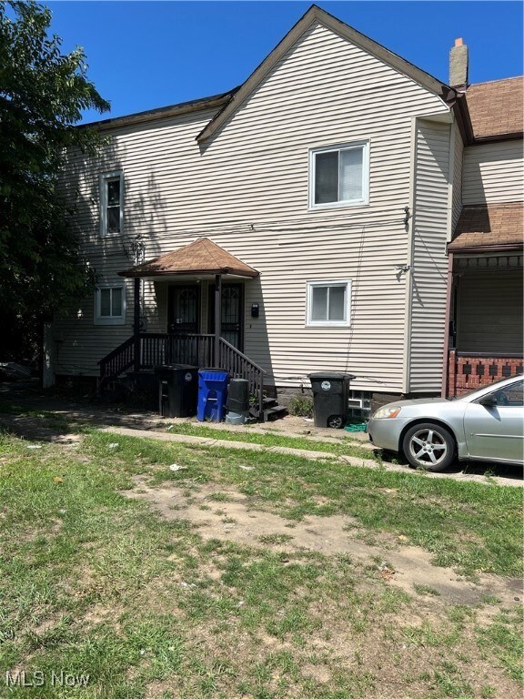 View of back of property