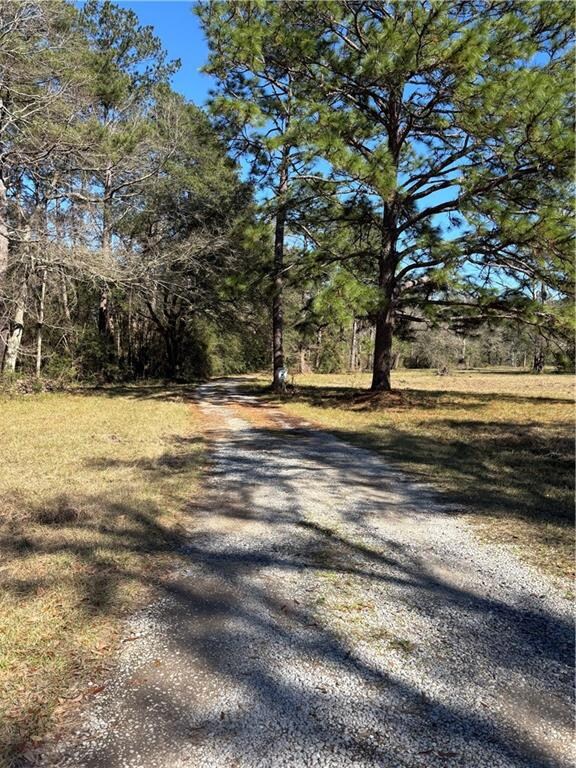 Entering property through gate.