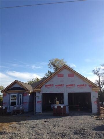 Actual Home Under Construction.  Ready for Brick as of 10/10/2012.
