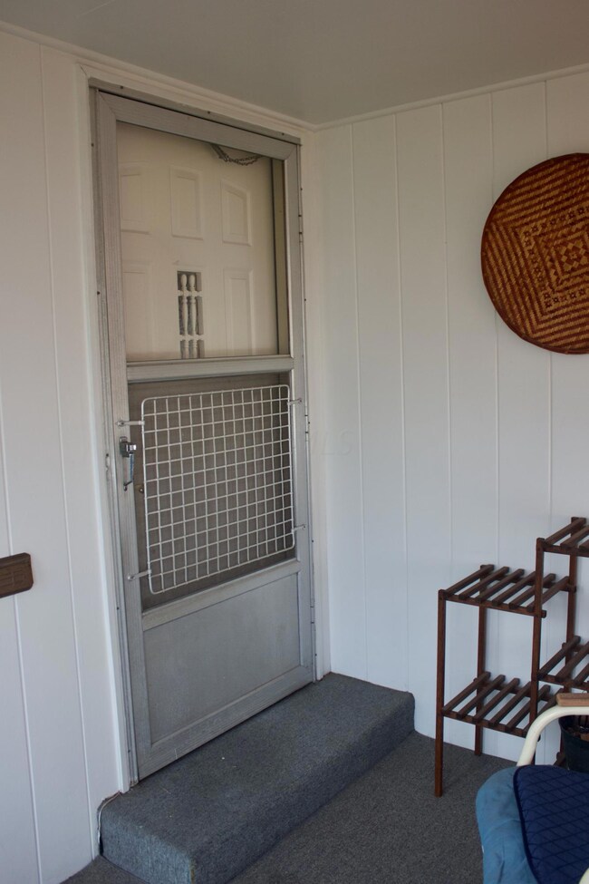 Interior of front porch