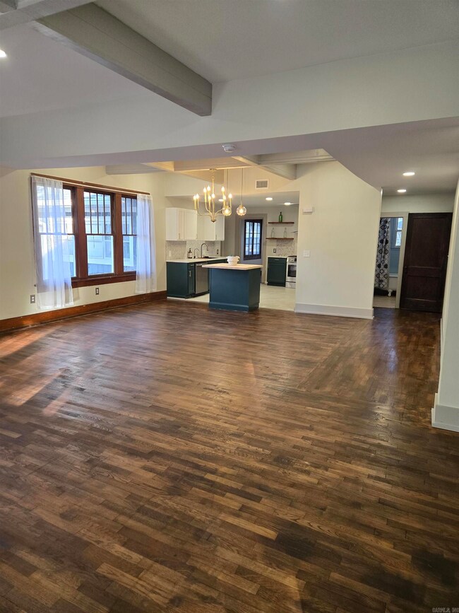Open concept living/dining/kitchen