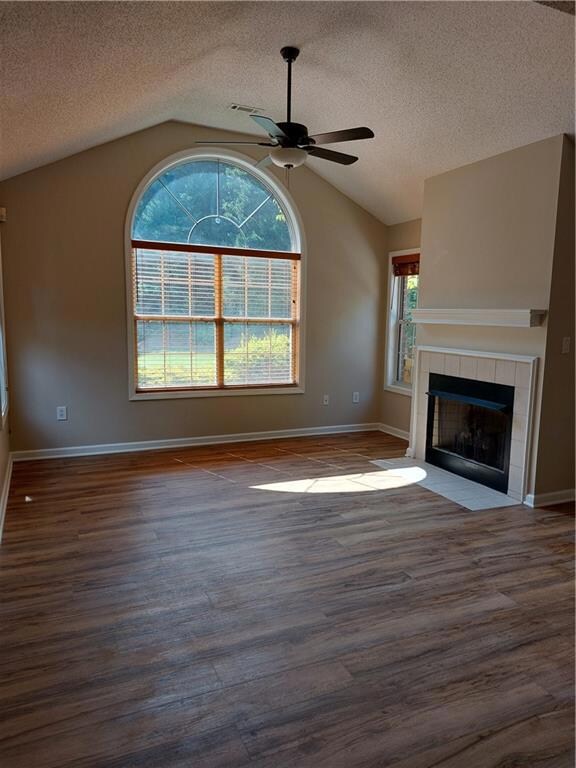 Living room with new laminate hardwood flooring