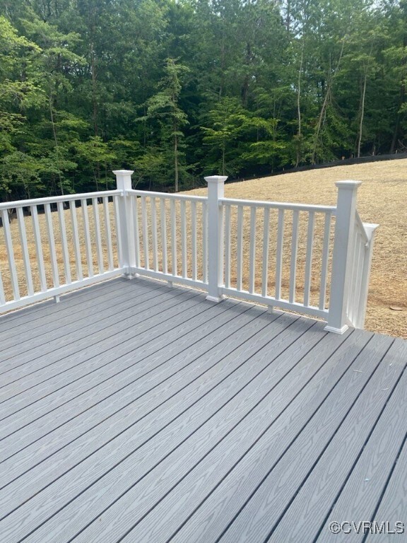 Example of composite back deck