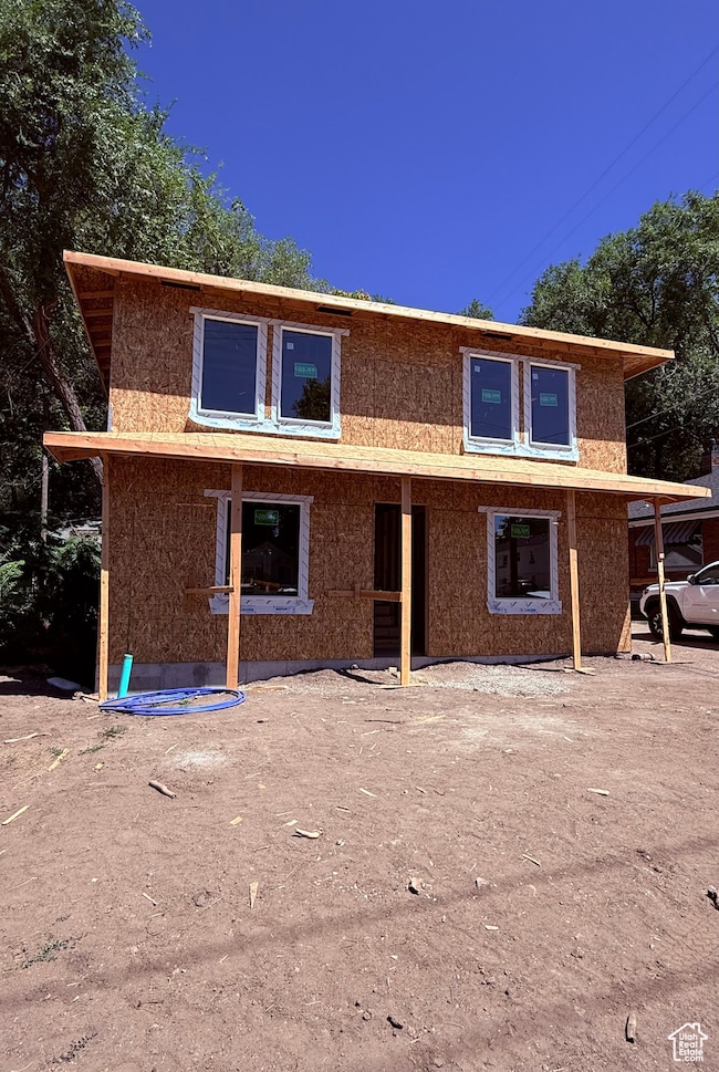 Rear view of property