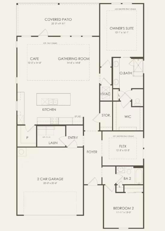 Del Webb Homes, Palmary/LS201 floor plan