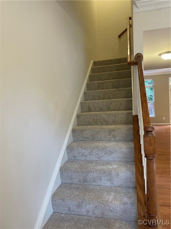 Stairs from 1st level to 2nd level