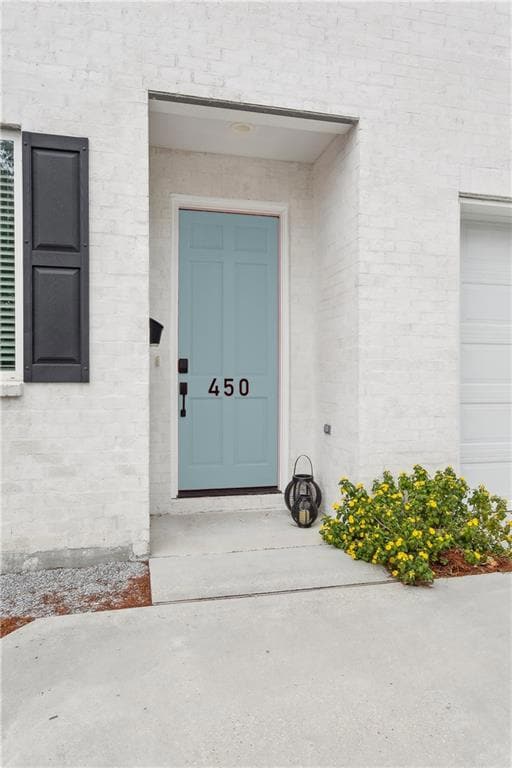 Front door is virtually painted