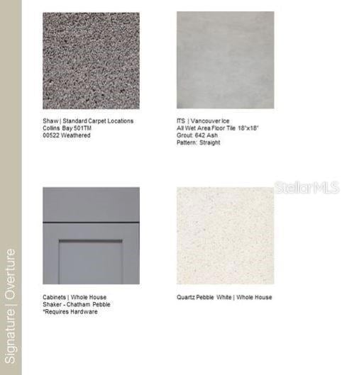 Design Selections ~ Home is under construction, selections are subject to change