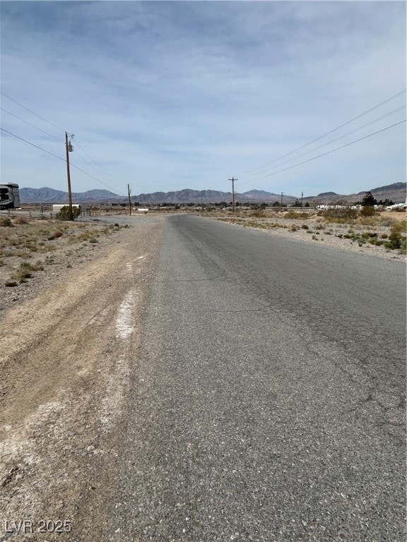 View of street featuring a mountain view