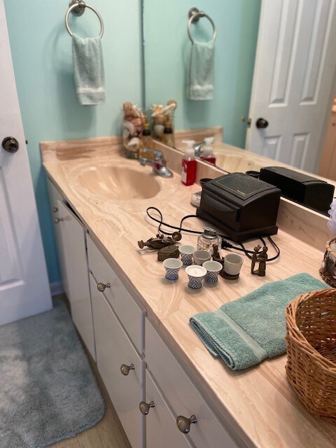 Vanity in main bedroom area