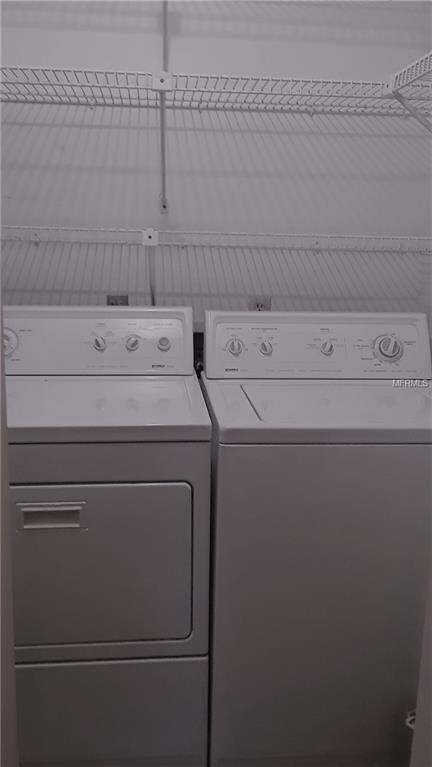 Laundry closet inside front door