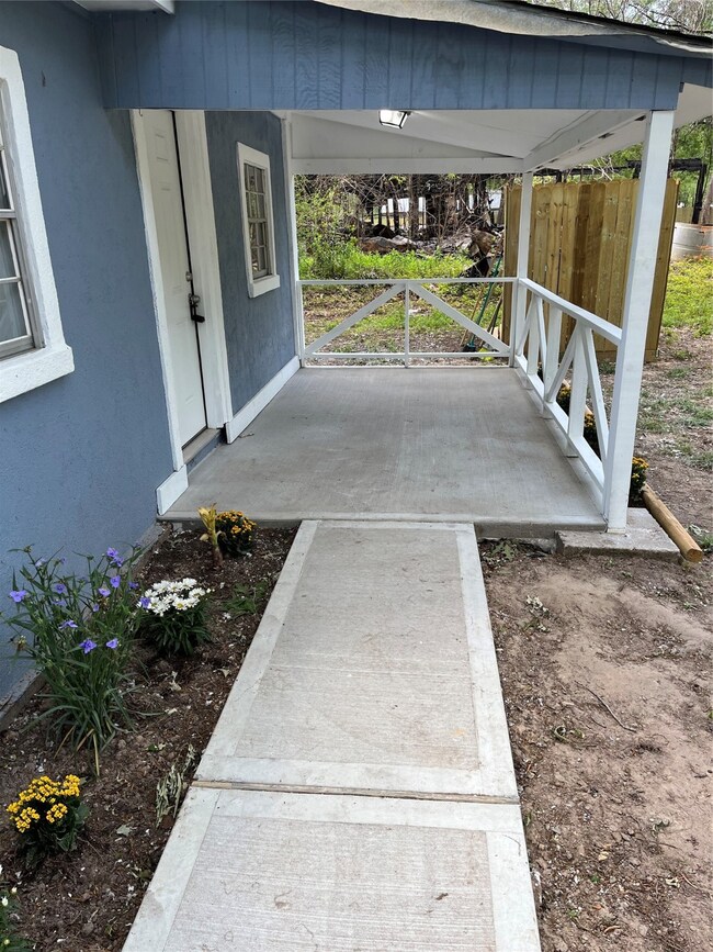Brand new sidewalk and front porch