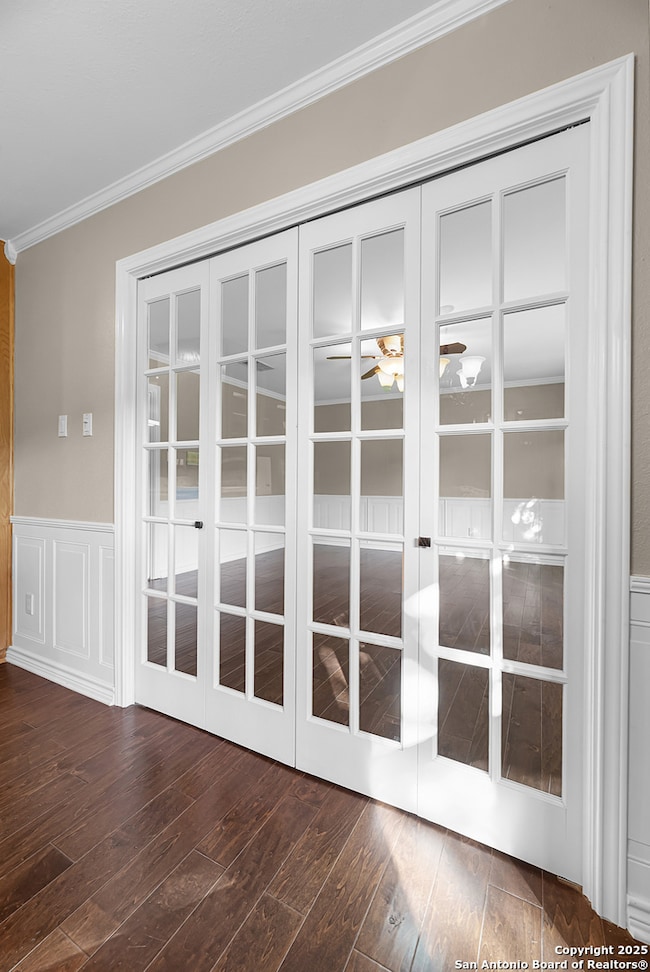 French doors into the Dining Room
