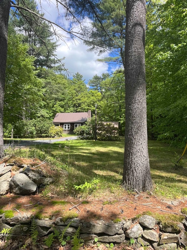 Home sets back off quiet private road