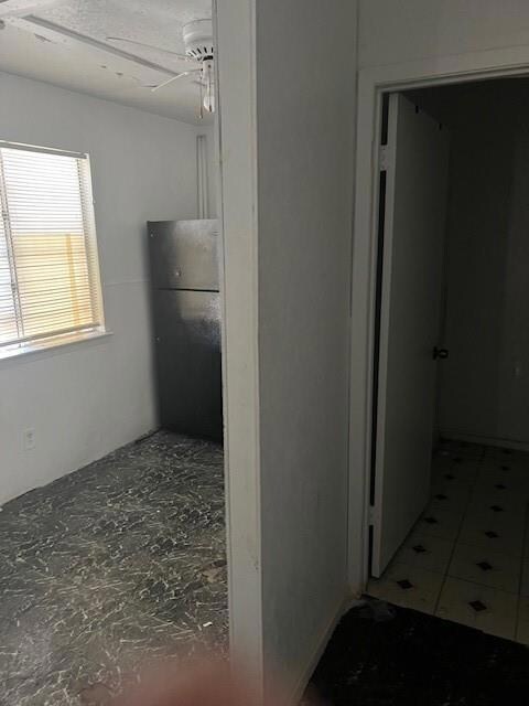 Kitchen with fridge