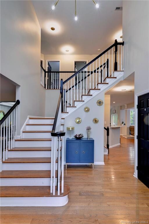 Two-story, welcoming foyer