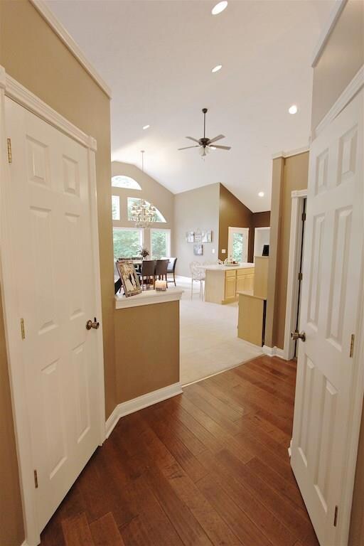 Entryway leads you into kitchen and great room...wait until you see the views!!