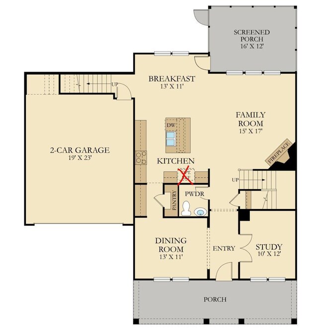 Lot 2029 Bluffton P 1st floor