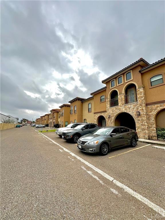 View of vehicle parking