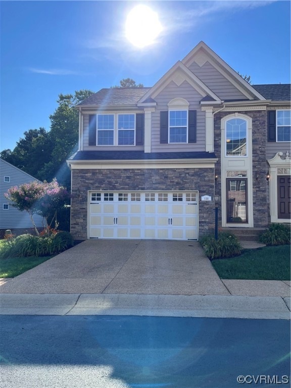 End unit with 2 car garage; beside overflow parking for guests